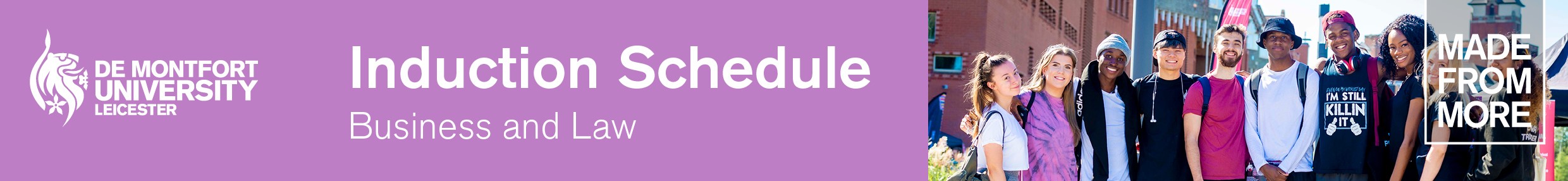 BAL Induction Schedule